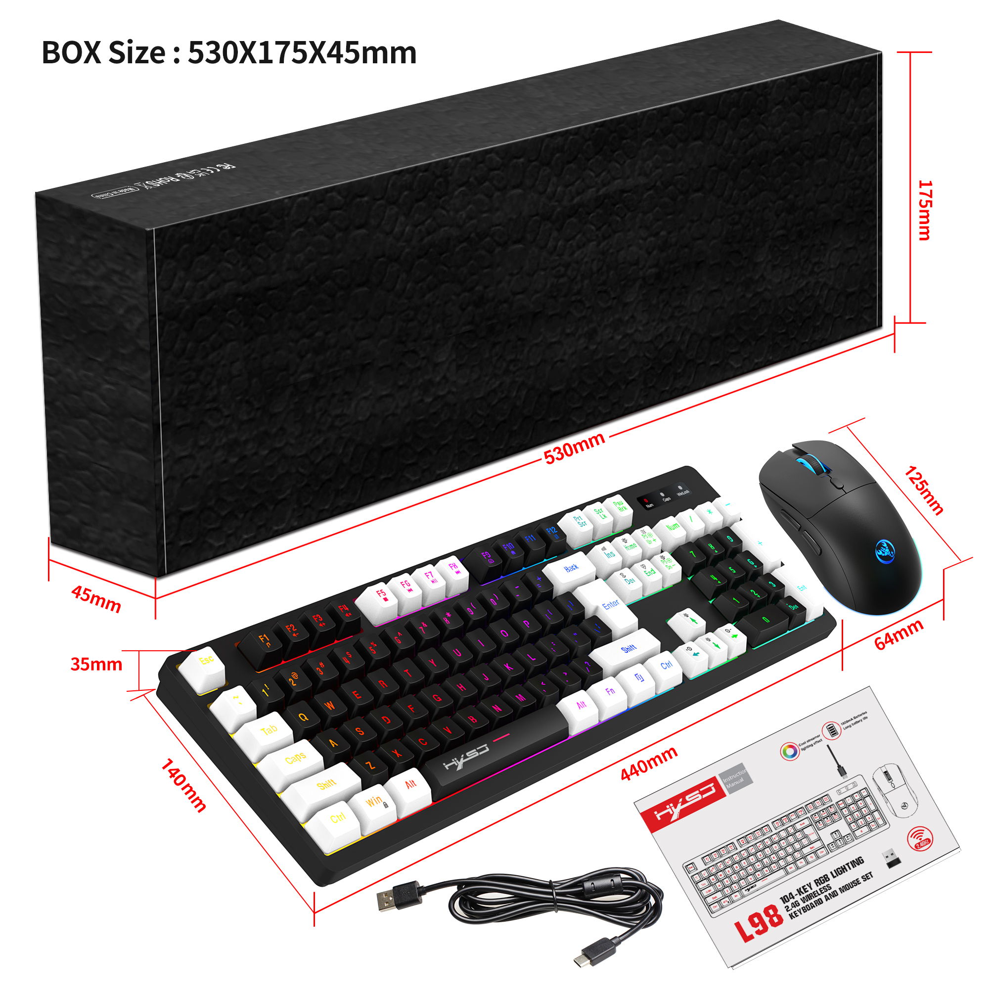 L98-Wireless-24G-Tastatur-und-Maus-Kit-140-Tasten-RGB-farbenfrohe-Hintergrundbeleuchtung-wiederaufla-1979722-17